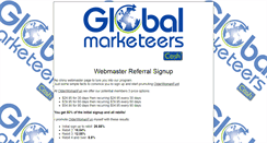 Desktop Screenshot of globalmarketeerscash.com